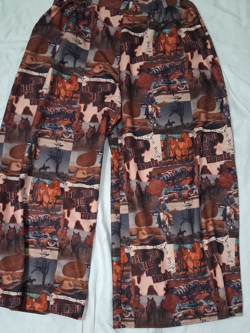 Lucky & Blessed High Waisted Western Pants For Women,XL, with Side Pockets